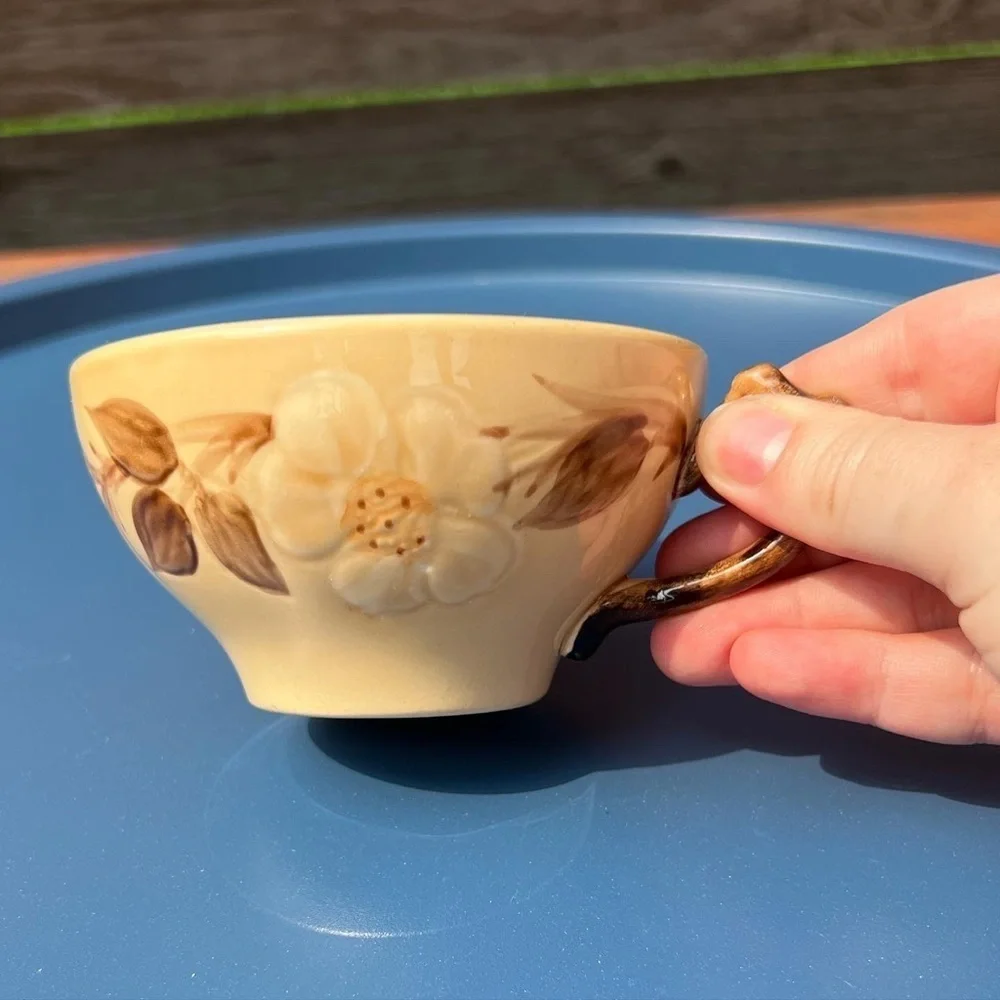 Vintage floral teacup